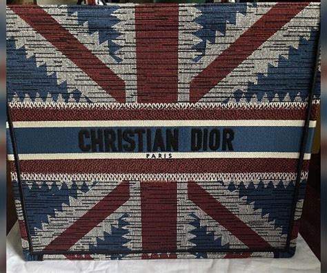 Rare And Limited Edition Christian Dior Union Jack Large Tote